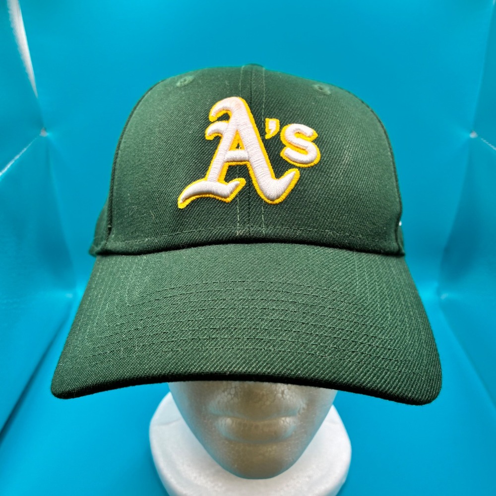 New Era 9FORTY Oakland Athletics Hat Mens Green Adjustable MLB Baseball Cap A's